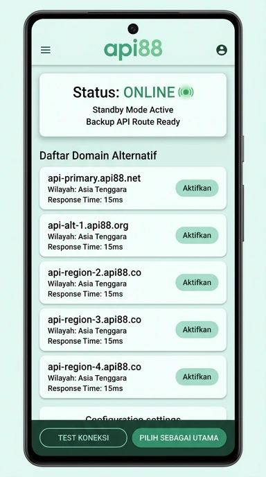 Tampilan link alternatif api88