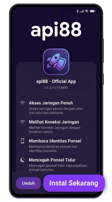 Tampilan halaman APK api88