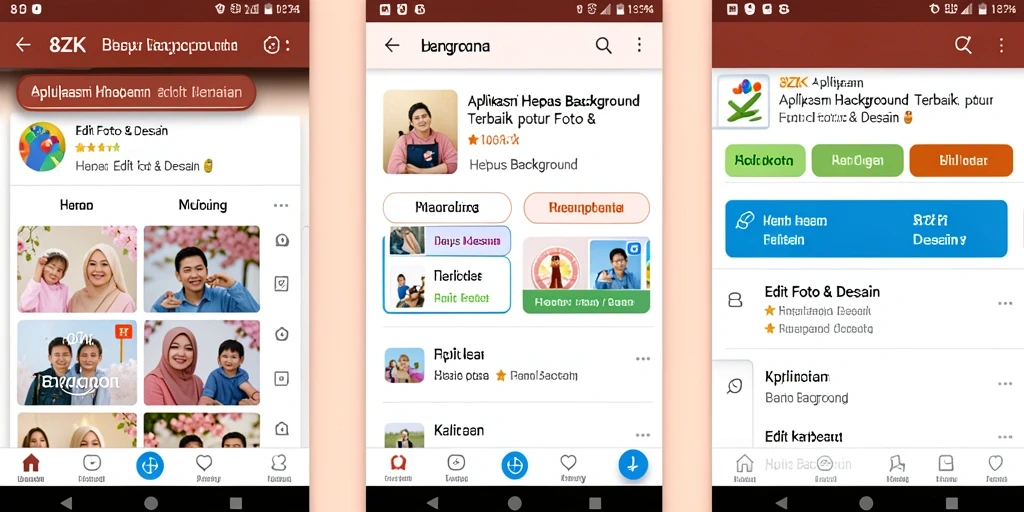 Antarmuka 8ZK yang sederhana dan intuitif dalam menghapus latar belakang.