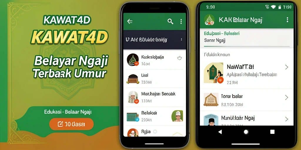 Tampilan antarmuka KAWAT4D yang interaktif dan edukatif.